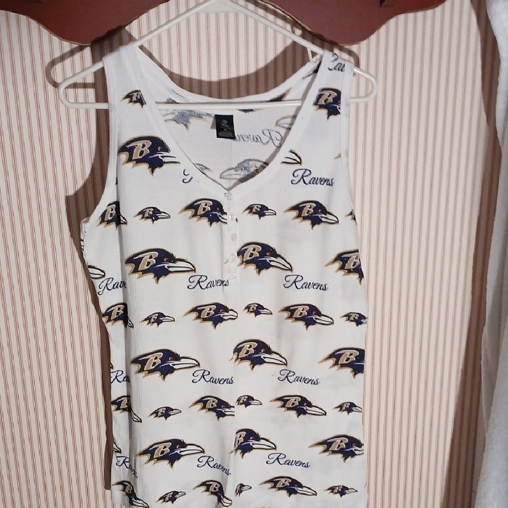 Nfl BALTIMORE Ravens. Womens Cotton , Sleeveless Tank Top. Never Worn. Bright